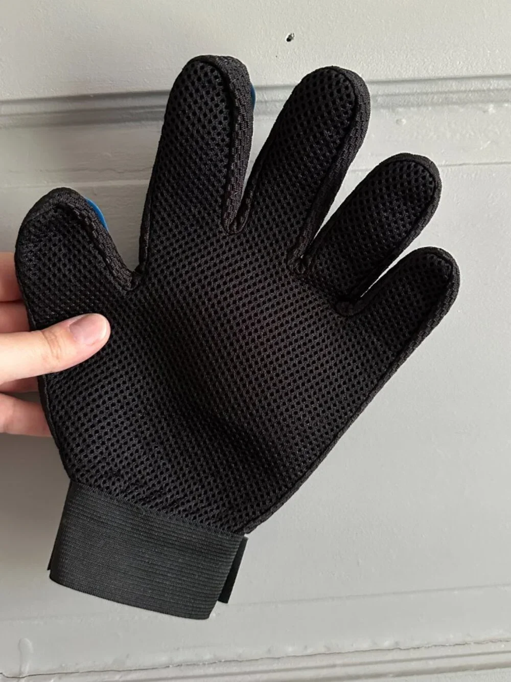 Dog grooming brush glove